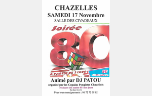 Soirée Année 80 à nos jours